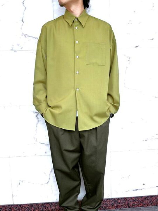 楽天市場】MARNI（マルニ）【GREEN TROPICAL WOOL LONG-SLEEVED SHIRT 