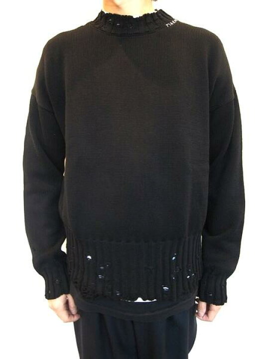 楽天市場】MARNI（マルニ）【BLACK DISHEVELLED COTTON CREWNECK 