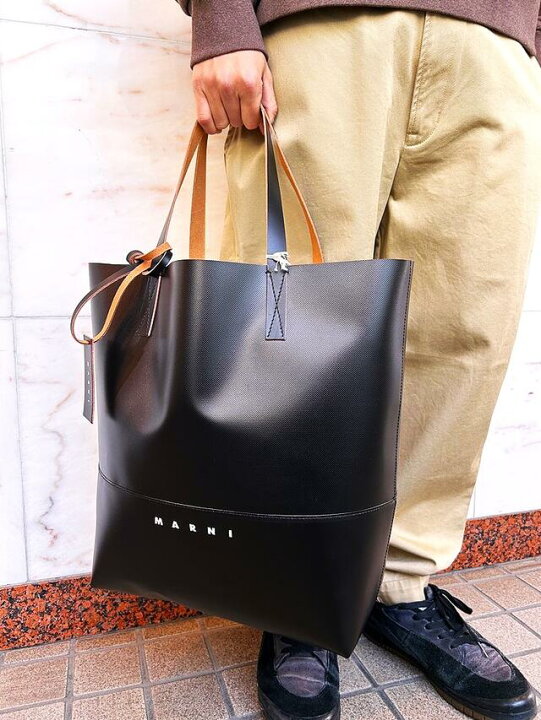 楽天市場】MARNI（マルニ）【BLACK OPEN SHOPPER WITH MARNI TAG 