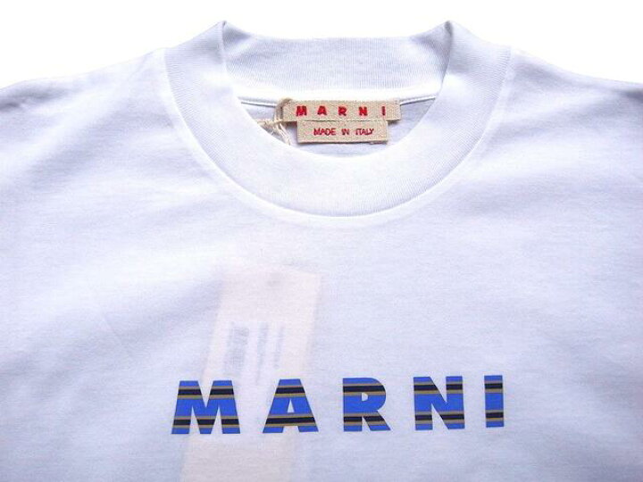 楽天市場】MARNI（マルニ）【T-SHIRT WITH BORDER PATTERN MARNI LOGO