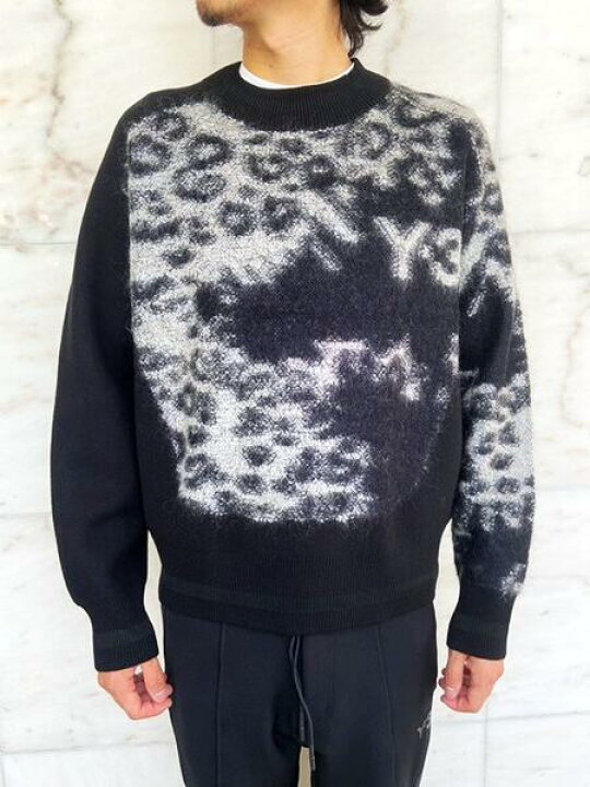 楽天市場】adidas Y-3（ワイ−スリー）【Y-3 U LEPPARD KNIT CREW 