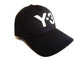 adidas Y-3（ワイ−スリー）【Y-3 LOGO CAP】”Y-3”ロゴ刺繍ベースボールCAP★BLACK★