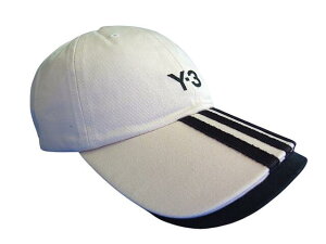 adidas Y-3�i���C�|�X���[�j�yY-3 3S CAP�z�hY-3�h�X���[�X�g���C�v�X �x�[�X�{�[��CAP��TALC�i�����j/BLACK��
