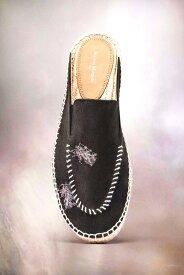 Maison Margiela（メゾン マルジェラ）【Embroidered Espadrille Mule】エンブロイダード"エスパドリーユ”ミュール★BLACK★