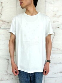 Maison Margiela（メゾン マルジェラ）LOOSE FIT【Numbering Logo Mako cotton T-shirt】マココットン”ナンバリングロゴ刺繡”ティーシャツ☆OFF WHITE★