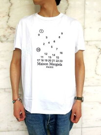 Maison Margiela（メゾン マルジェラ）LOOSE FIT【Numbering Logo Mako cotton T-shirt】マココットン”ナンバリングロゴ刺繡”ティーシャツ☆WHITE☆