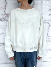 Maison Margiela（メゾン マルジェラ）【Handwritten logo sweatshirt】ハンドライティンロゴスウェットシャツ☆DIRTY ECRU（IVORY）☆