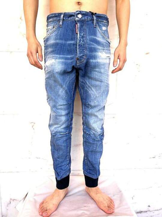 楽天市場】DSQUARED2（ディースクエアード）【TRACK DENIM PANTS 