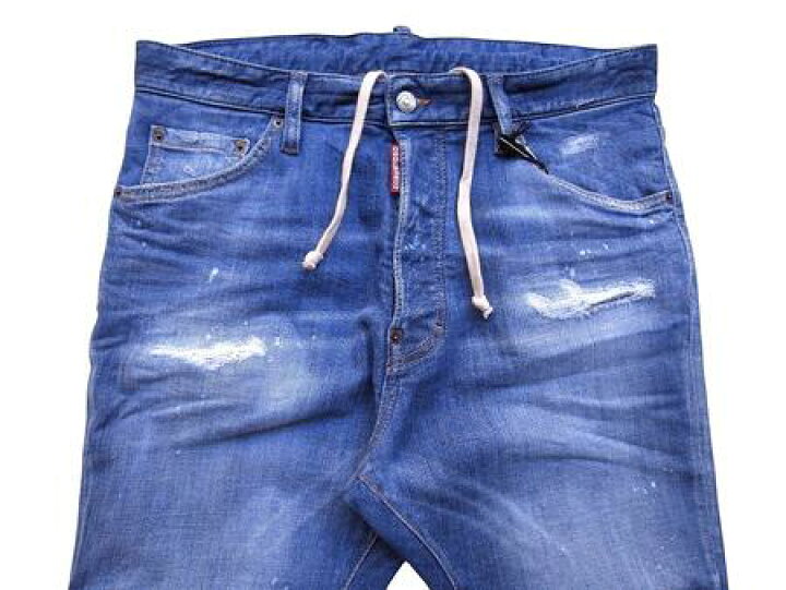 楽天市場】DSQUARED2（ディースクエアード）【TRACK DENIM PANTS 