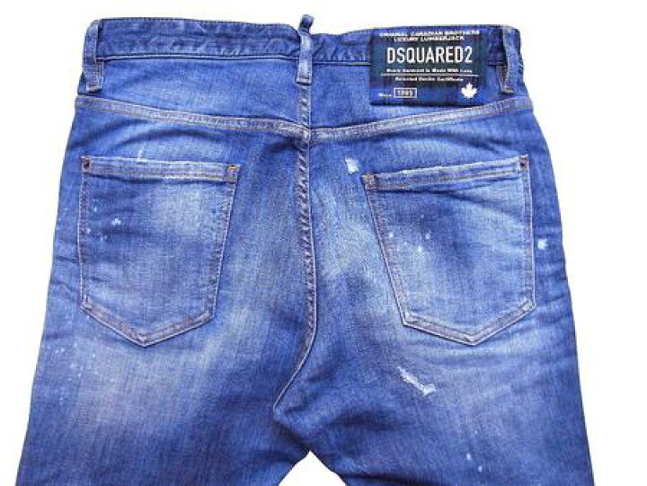 楽天市場】DSQUARED2（ディースクエアード）【TRACK DENIM PANTS 