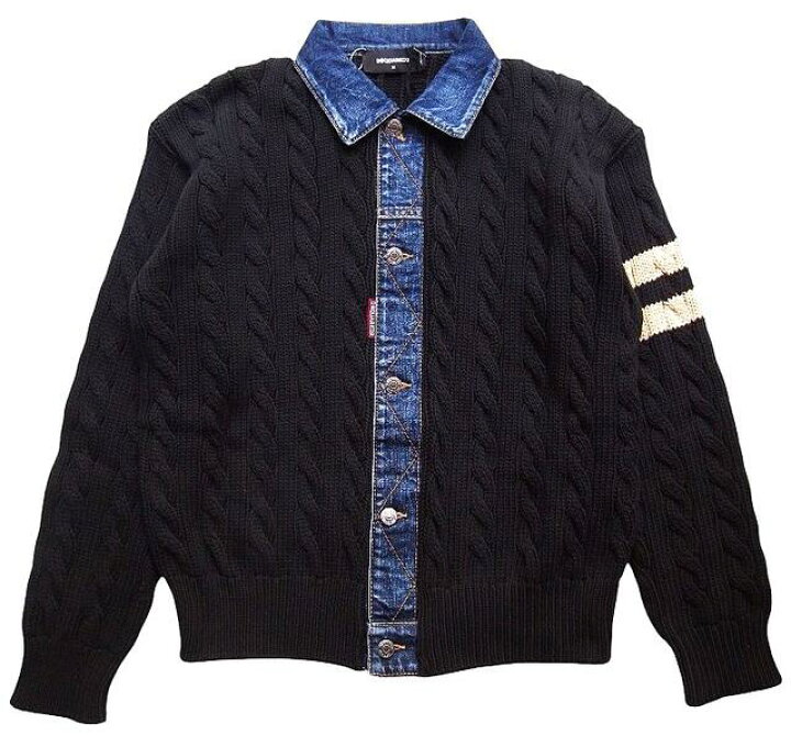 楽天市場】DSQUARED2（ディースクエアード）【DENIM DETAIL KNIT 