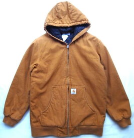 USED CLOTHES★2Fantastic SELECT★【CARHARTT】"YOUTH SIZE XL(18-20)”QUILTING LINED ACTIVE JACKET☆CARHARTT BROWN★