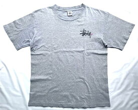 USED CLOTHES★2Fantastic SELECT★【STUSSY”LOGO”】90’s"OLD STUSSY””SHAWN FONT LOGO”ショートスリーブTee☆GRAY★