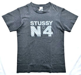 USED CLOTHES★2Fantastic SELECT★【STUSSY”No4”】Y2K"OLD STUSSY””MONOGRAM LOGO”ショートスリーブTee★CHARCOAL GRAY☆