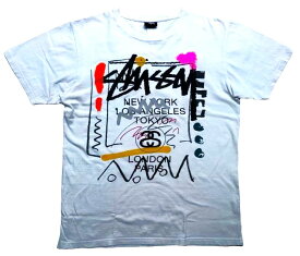 USED CLOTHES★2Fantastic SELECT★【STUSSY”WORLD TOUR”】"OLD STUSSY””WORLD TOUR”ショートスリーブTee☆WHITE☆