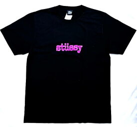 USED CLOTHES★2Fantastic SELECT★【STUSSY”PINK LOGO”】"OLD STUSSY””STUSSY PINK LOGO”ショートスリーブTee★BLACK★
