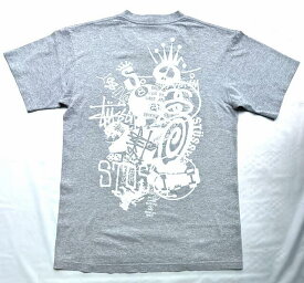 USED CLOTHES★2Fantastic SELECT★【STUSSY”WORLD TOUR”】"OLD STUSSY””WORLD TOUR”ショートスリーブTee★GRAY☆