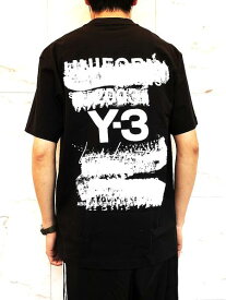 adidas Y-3（ワイ−スリー）【U GFX SS TEE】ユニセックス グラフィックス ショートスリーブティー★BLACK★
