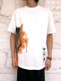 adidas Y-3（ワイ−スリー）【U AOP SHORT SLEEVE TEE】ユニセックス レギュラーフィットオールオーバープリント ショートスリーブ ティー☆CORE WHITE☆