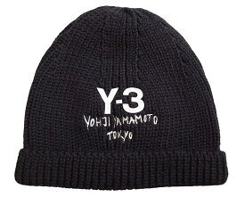 adidas Y-3（ワイ−スリー）【Y-3 KNIT BEANIE】”Y-3”ニット ビニー★BLACK★