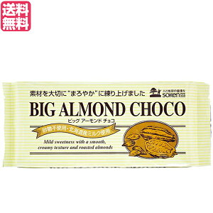 チョコ チョコレート 板チョコ 創健社 ビッグアーモンドチョコ 400g 送料無料
