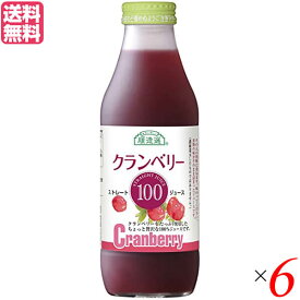 【4/25(木)限定！楽天カードでポイント6倍！】クランベリージュース 100％ ストレート クランベリー100 500ml 6本セット 順造選 送料無料