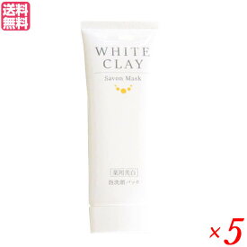 薬用美白 ル・ソイル ホワイトクレイ サボンマスク 80g 5本セット 医薬部外品 洗顔 クレイ 泥 送料無料