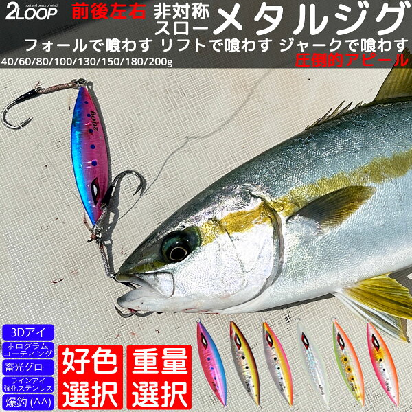 メタルジグ スロージグ ジギング ジグ 釣り 青物 根魚 ルアー スロー フォール 弱ったベイトを再現 スーパーライト SLJ ライトジギング LJ 【重量 カラー選択】
