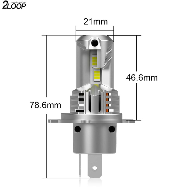 楽天市場】アルト ラパン HE22S H22.11～ H4 LED ヘッドライト バルブ 