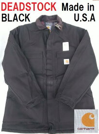 ビンテージ ヴィンテージ デッドストック USA アメリカ carhartt カーハート ジャケット コート ワーク ブラウンダック 黒 ブラック