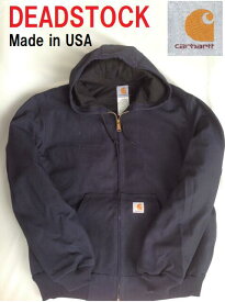 ビンテージ ヴィンテージ デッドストック USA アメリカ carhartt カーハート ジャケット Active アクティブ パーカー ブラウンダック 紺 NAVY 90's 90年代 DEADSTOCK VINTAGE