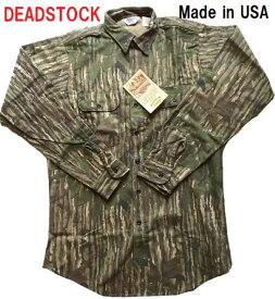 Made in USA アメリカ デッドストック DEADSTOCK FIVE BROTHER 1980年代 ビンテージ ヴィンテージ メンズ シャツ ネルシャツ シャモア CAMO 迷彩柄 新品未使用 アメリカ製