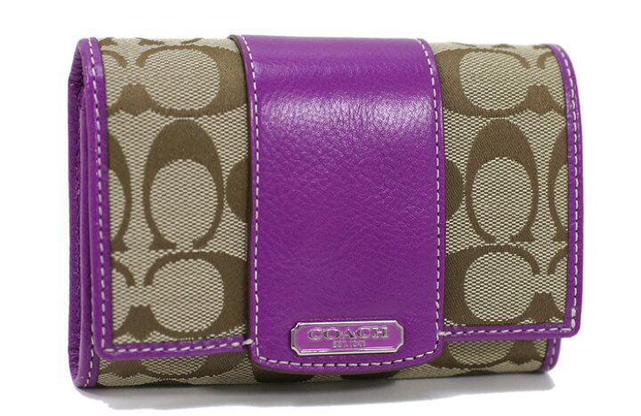 楽天市場】COACH コーチ 財布 ペネロピ シグネチャー コンパクト 