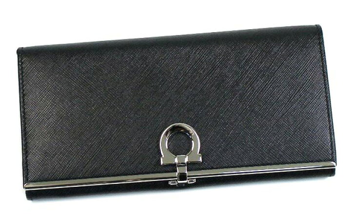 楽天市場】フェラガモ 財布 ferragamo 長財布 ロゴクリップ レザー PVC  
