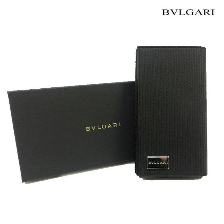 楽天市場】ブルガリ 長財布 BVLGARI ミレリゲ メンズ レザー ブラック  