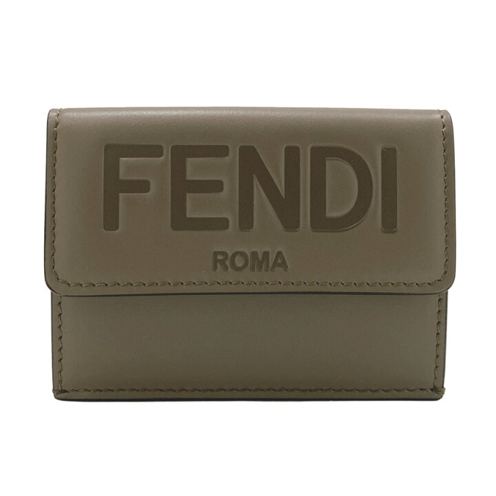 楽天市場】フェンディ FENDI ロゴ マイクロ 三つ折り財布 コンパクト 