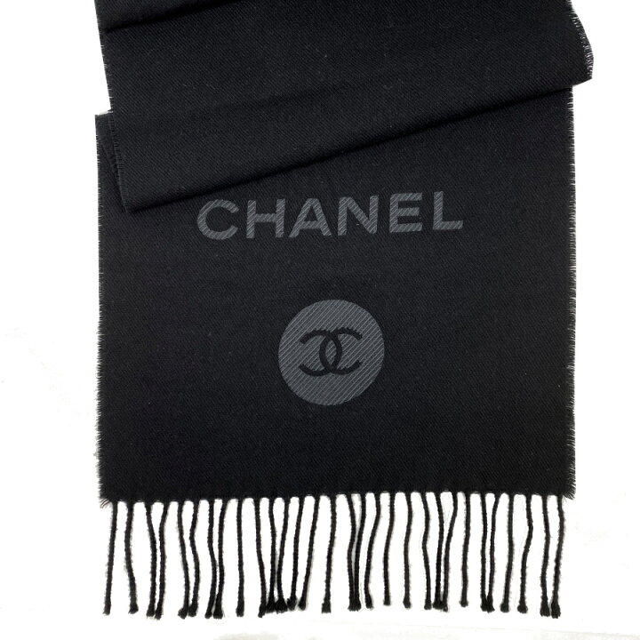 楽天市場】【新品】CHANEL シャネル マフラー カシミヤマフラー ロゴ 