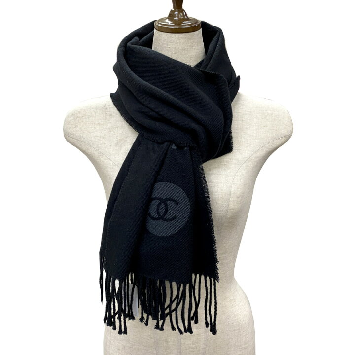 楽天市場】【新品】CHANEL シャネル マフラー カシミヤマフラー ロゴ  