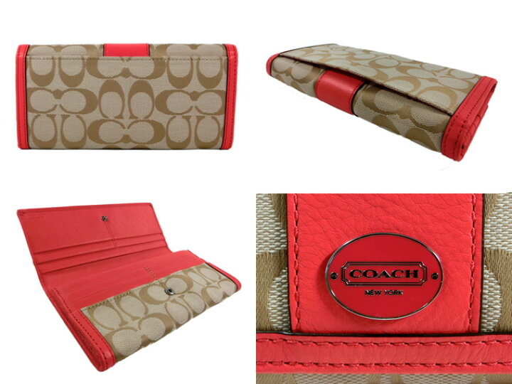 楽天市場】COACH コーチ 財布 レガシー シグネチャー スリム 
