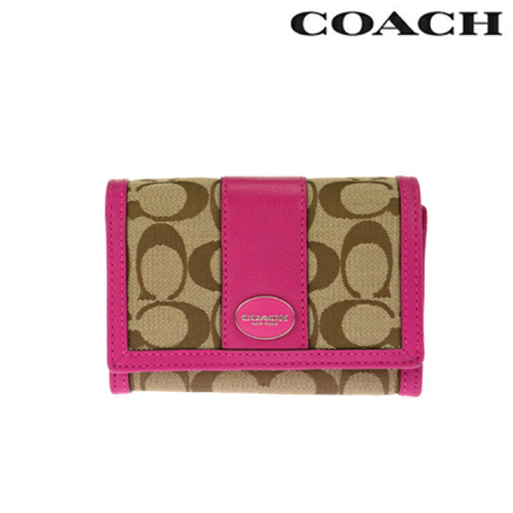 楽天市場】COACH コーチ財布 レガシー シグネチャー 二つ折り財布 