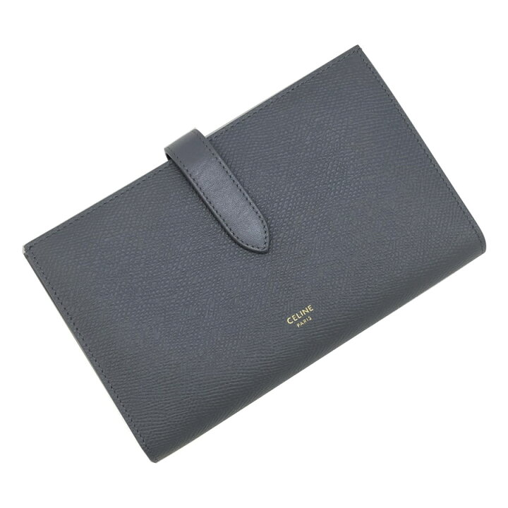 楽天市場】セリーヌ CELINE 長財布 二つ折り財布 ラージ ストラップ 