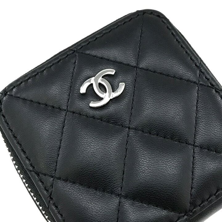 楽天市場】シャネル ポーチ CHANEL ラウンドファスナー マトラッセ 