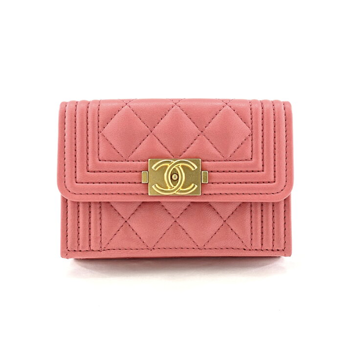 楽天市場】シャネル CHANEL 財布 三つ折り ボーイシャネル スモール 