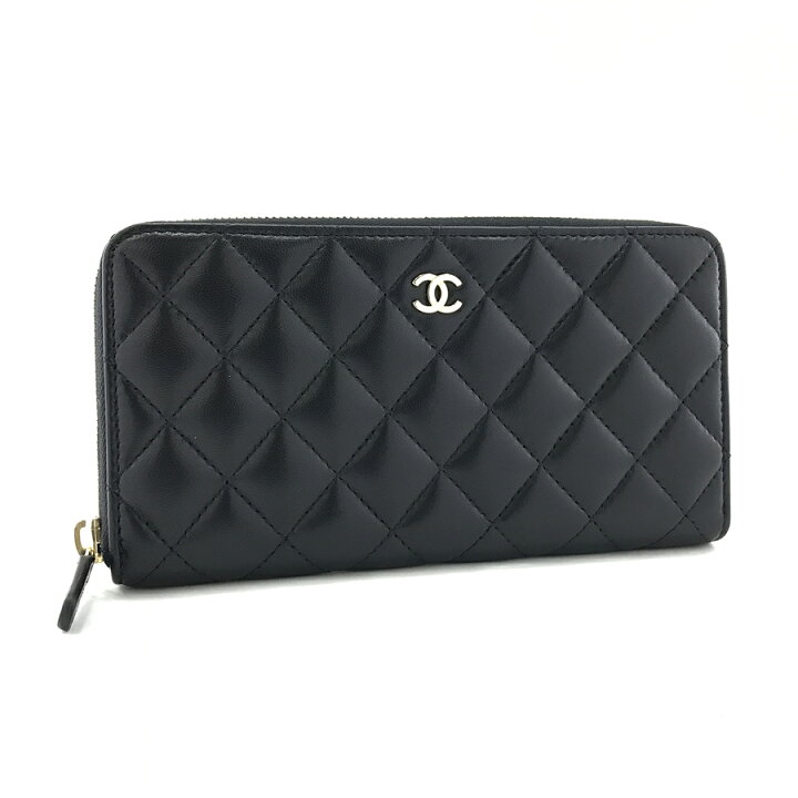 楽天市場】シャネル 長財布 CHANEL ラウンドファスナー マトラッセ 