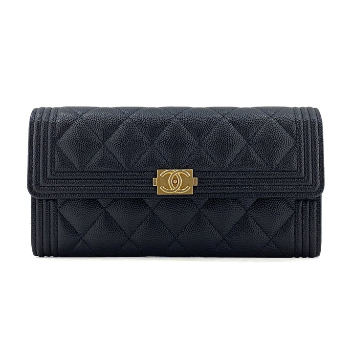 楽天市場】【新品】シャネル CHANEL 長財布 ボーイシャネル フラップ  