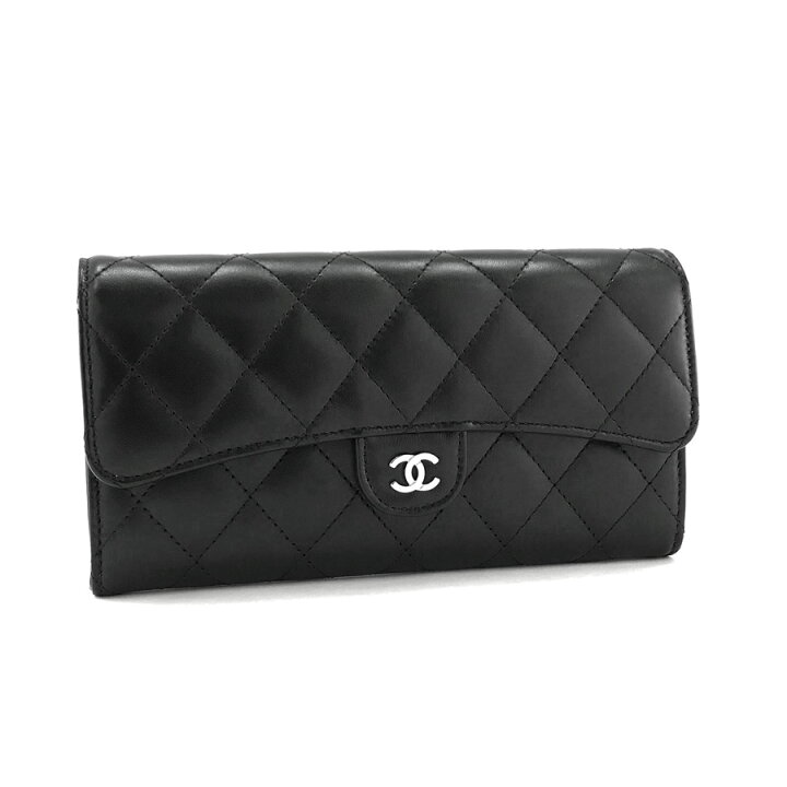 楽天市場】シャネル 長財布 CHANEL フラップ マトラッセ ココマーク  