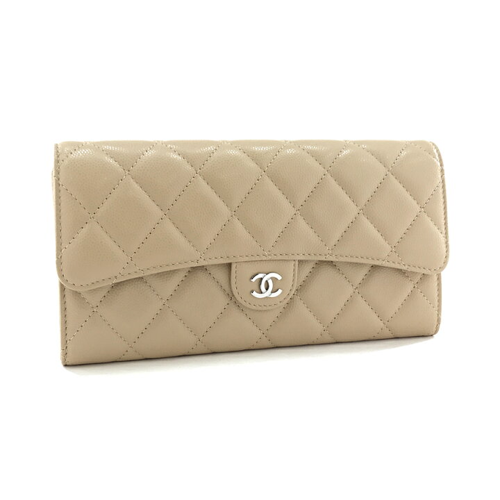 楽天市場】シャネル CHANEL 長財布 フラップ マトラッセ ココマーク  