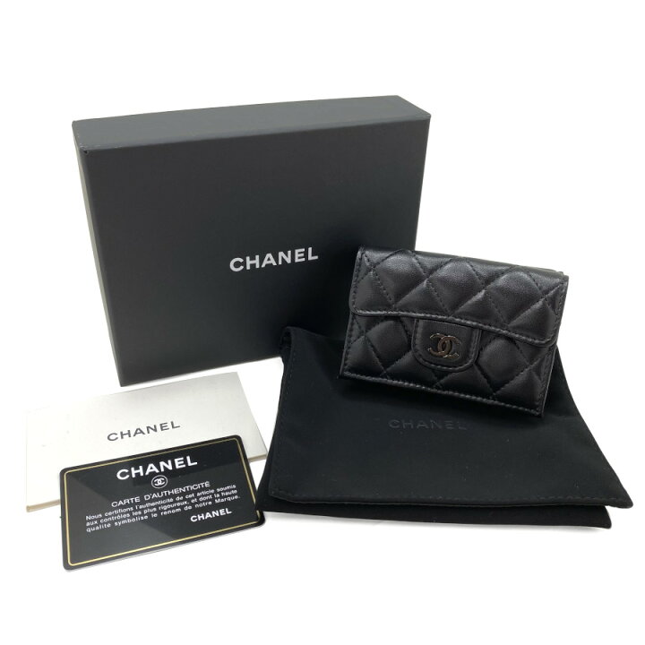 楽天市場】シャネル CHANEL 財布 三つ折り クラシック スモール  