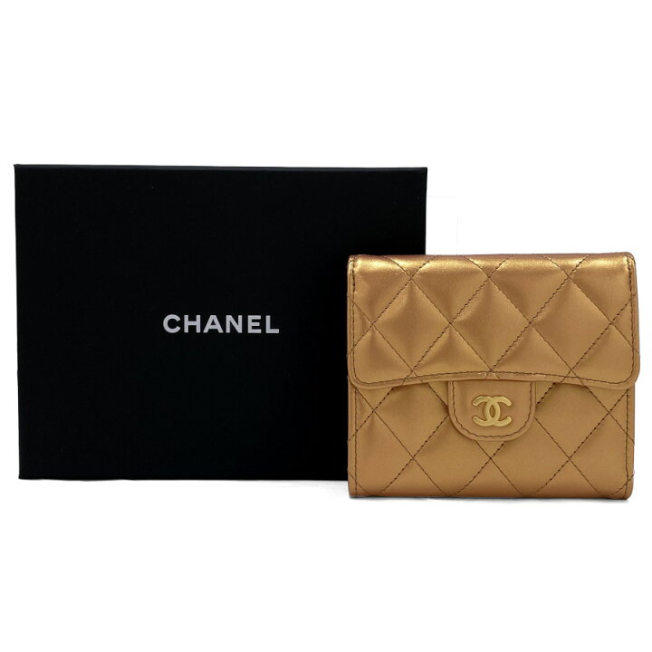 楽天市場】シャネル CHANEL 財布 三つ折り クラシック スモール  