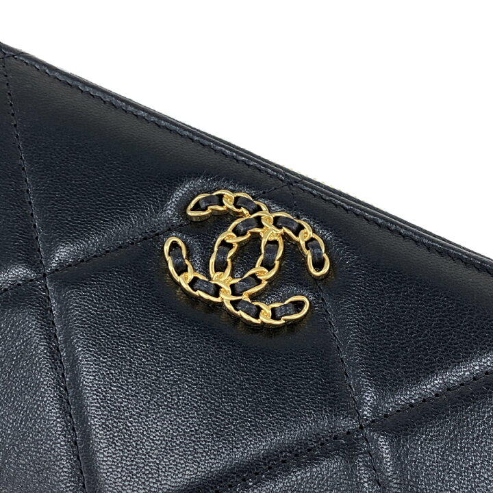 楽天市場】シャネル CHANEL 長財布 ラウンドファスナー 19 ナイン  